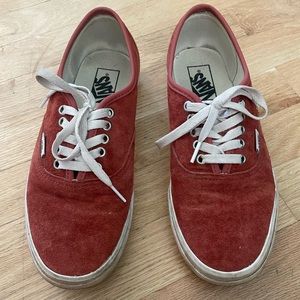 Red Suede VANS